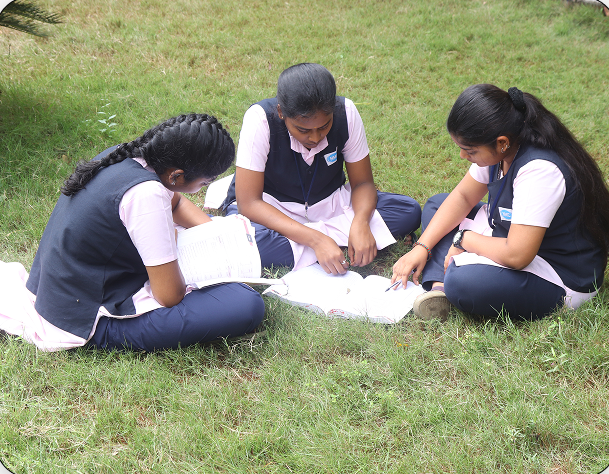 Students discussing CA CMA course preparation and exam strategy outdoors